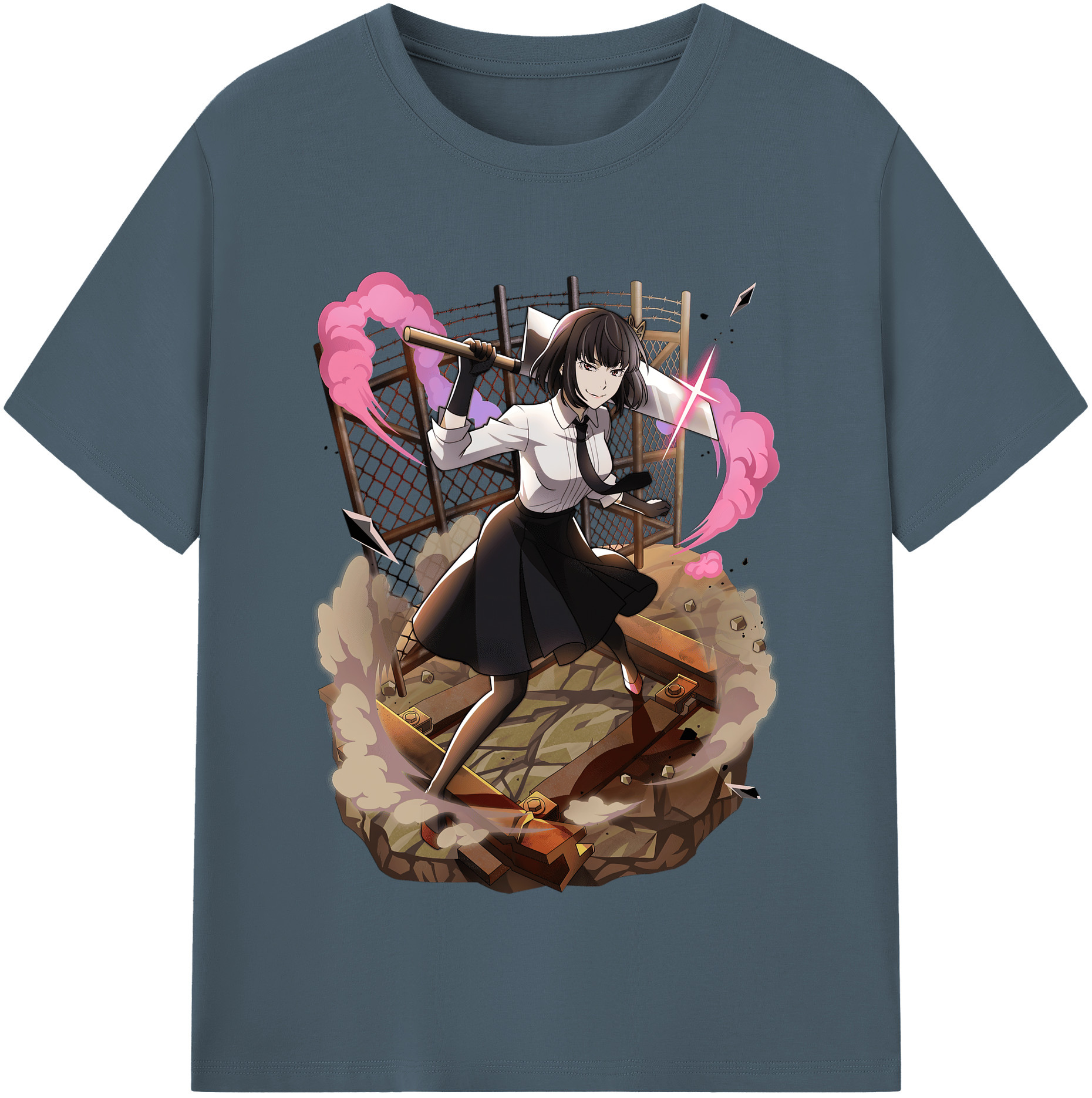 （画像用） 文豪ストレイドッグス Bungo Stray Dogs 綿100％半袖Tシャツ（フロントプリント）